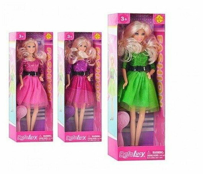 Кукла Defa Lucy Яркая модница в наборе с расческой, 1 шт.