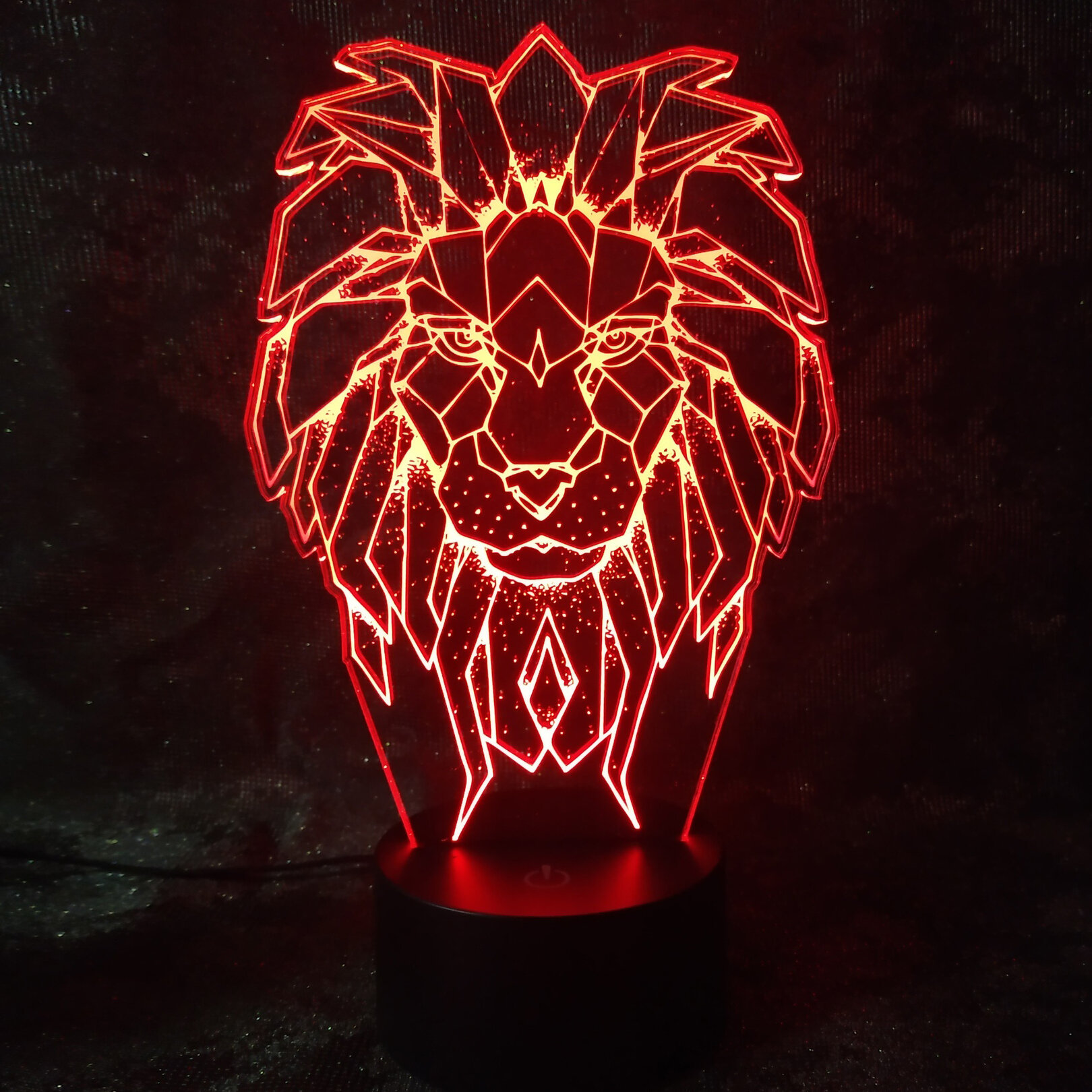 Ночник детский 3D Светильник Царь зверей - Лев
