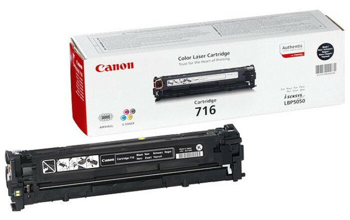 Тонер Картридж Canon 716BK 1980B002 черный (2300стр.) для Canon LBP-5050/5050N