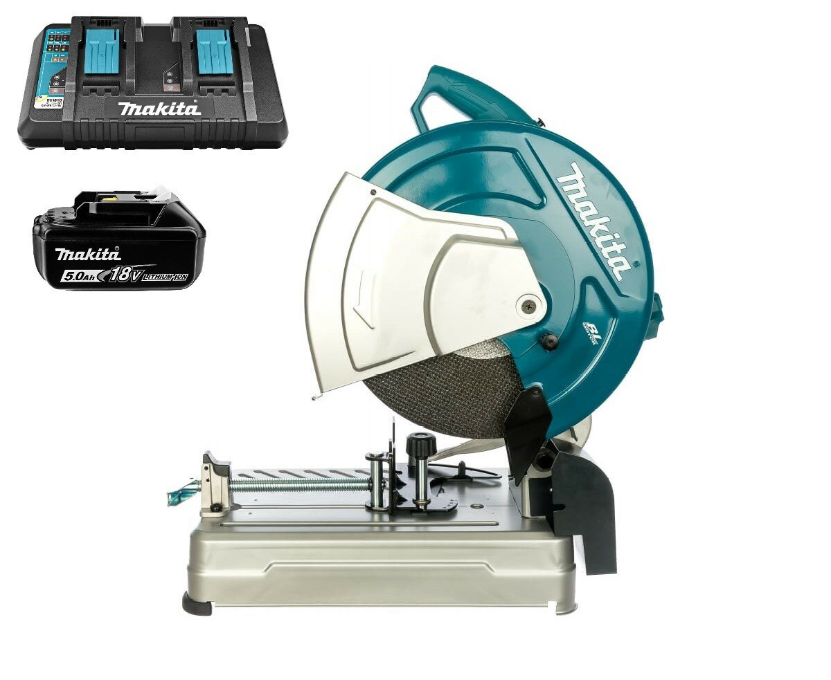 Пила монтажная аккумуляторная Makita DLW140PT (18V, 1 x 5Ah, DC18RD на 2 порта)