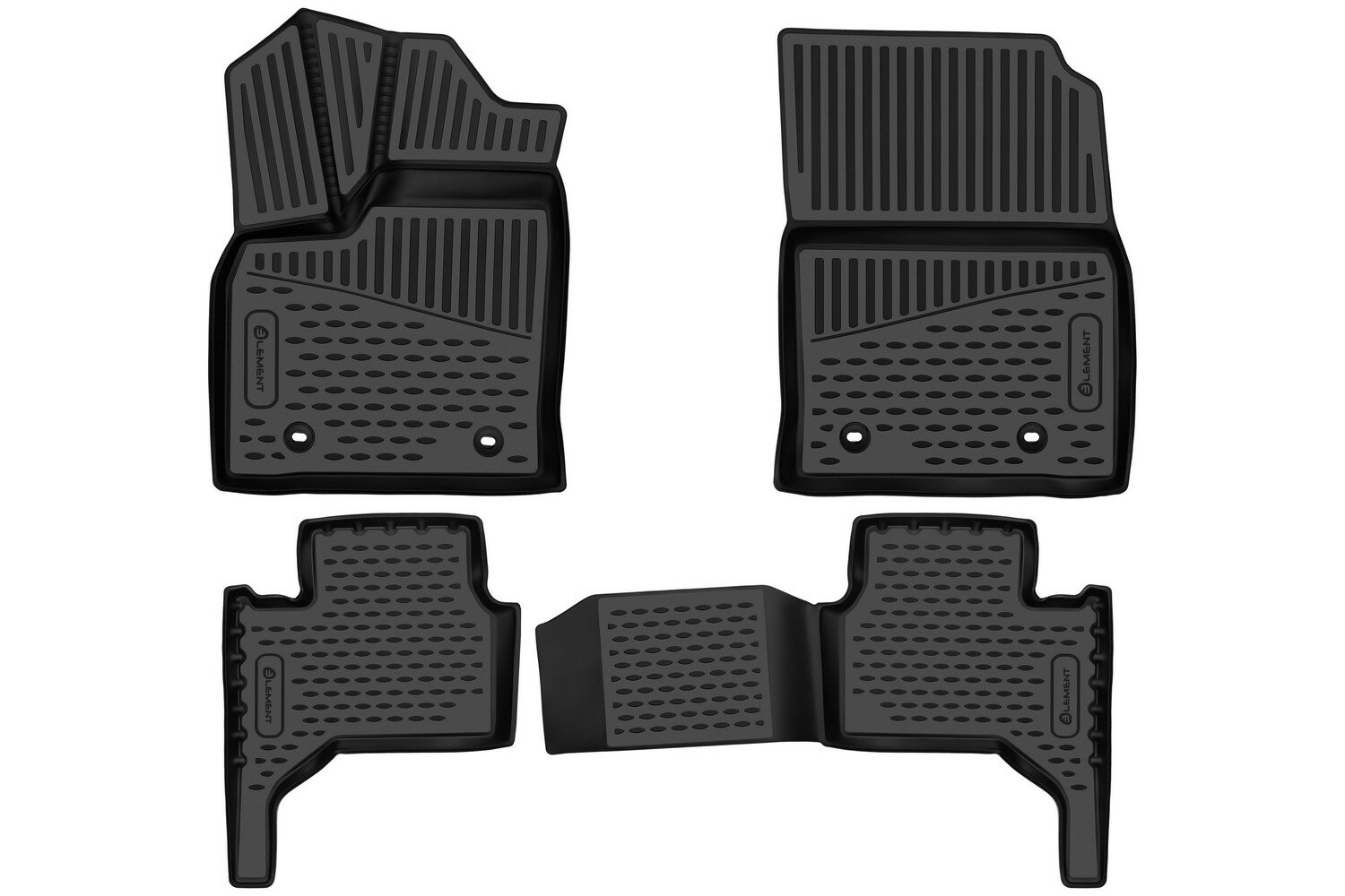 фото Коврики 3D в салон подходят для LEXUS LX 600, 2021-, Внед, цельные сид. 2 ряда, 5 мест, 4шт. (ПУ, повышенная износостойкость) / Лексус ЛХ