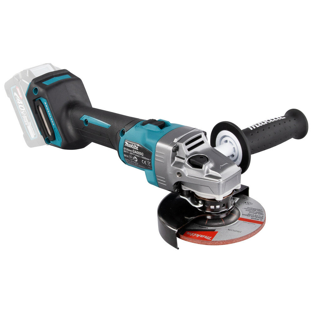 УШМ аккумуляторная "Makita" XGT BL GA005GZ + Набор Makita 191J67-0 - фотография № 6