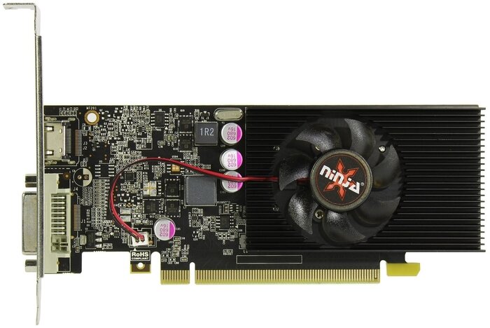 Ninja Видеокарта Ninja GeForce GT 1030 NK103FG25F (GeForce GT 1030, 2ГБ GDDR5, DVI, HDMI) (PCI-E) (ret)