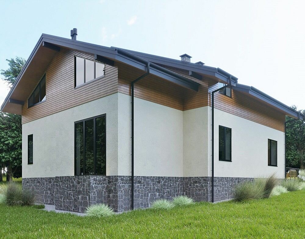 (475м2, 21х16м) Готовый проект трехэтажного дома из газобетона с подвалом и панорамными окнами - AS-2506 - фотография № 8