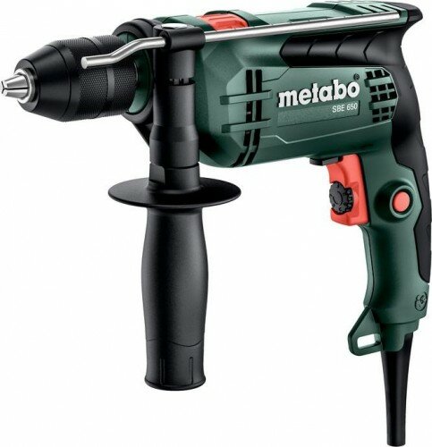 Дрель ударная сетевая METABO SBE 650 (БЗП) односкоростная