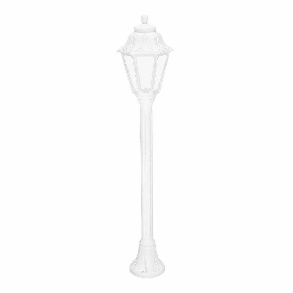Садовый светильник-столбик Fumagalli Mizar.R/Anna E22.151.000.WXD1L, Белый и Прозрачный, с лампой 1200Lm, 4000К