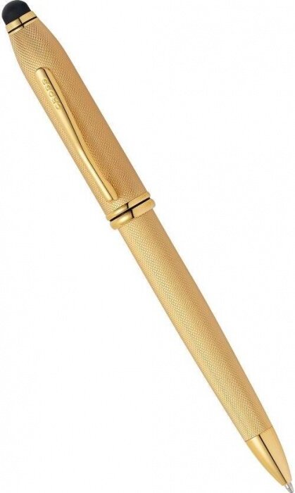 Cross AT0042-42 Шариковая ручка со стилусом cross townsend stilus, gold