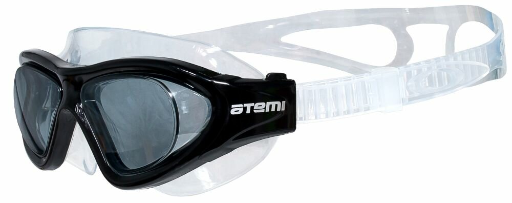 Очки-полумаска для плавания Atemi силикон (черн) Z101
