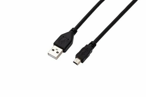 Кабель интерфейсный USB 2.0 Filum FL-CPro-U2-AM-miniBM-1.8M 1.8 м., USB 2.0 Pro, черный, 2A, разъемы: USB A male- USB mini B male, пакет