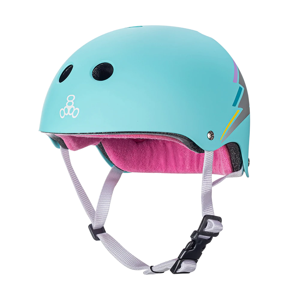 Шлем Triple 8 The Certified Sweatsaver Helmet Teal Holo