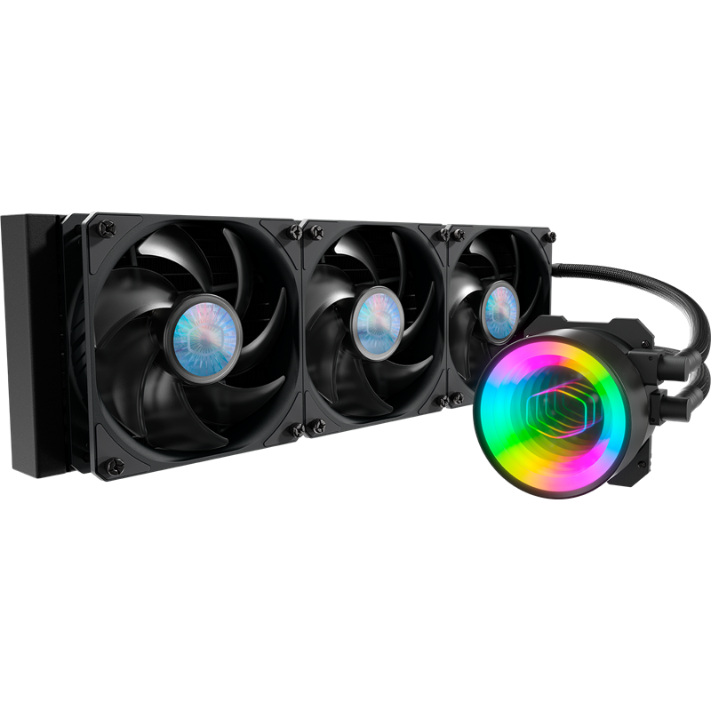 Система охлаждения/ Cooler Master MasterLiquid ML360 Mirror (300W, 360mm, ARGB, fans: 3x120mm/62CFM/27d