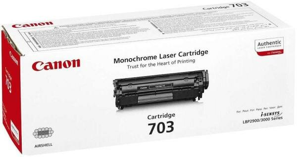 Лазерный картридж Canon 703 черный для LBP2900 LBP3000 2000стр