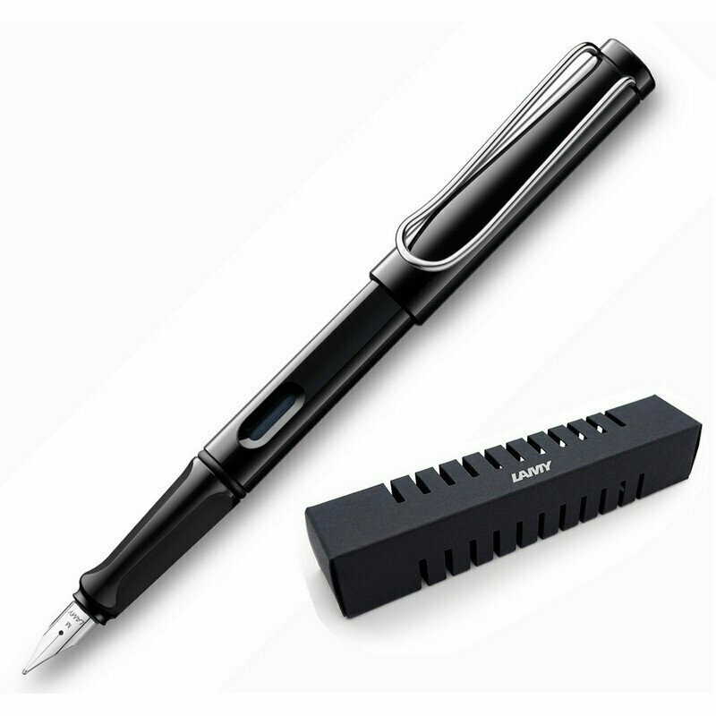 Ручка перьевая LAMY 019 safari, Черный, F, 4000232, 881306