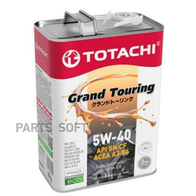 TOTACHI Grand Touring 5W40 SN/CF синтетика 4л (1/6)