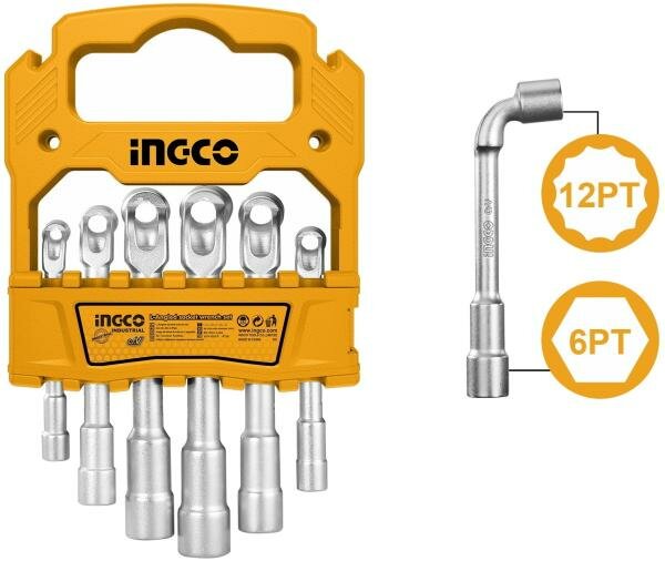 Набор торцевых L-образных ключей INGCO LASWT0601