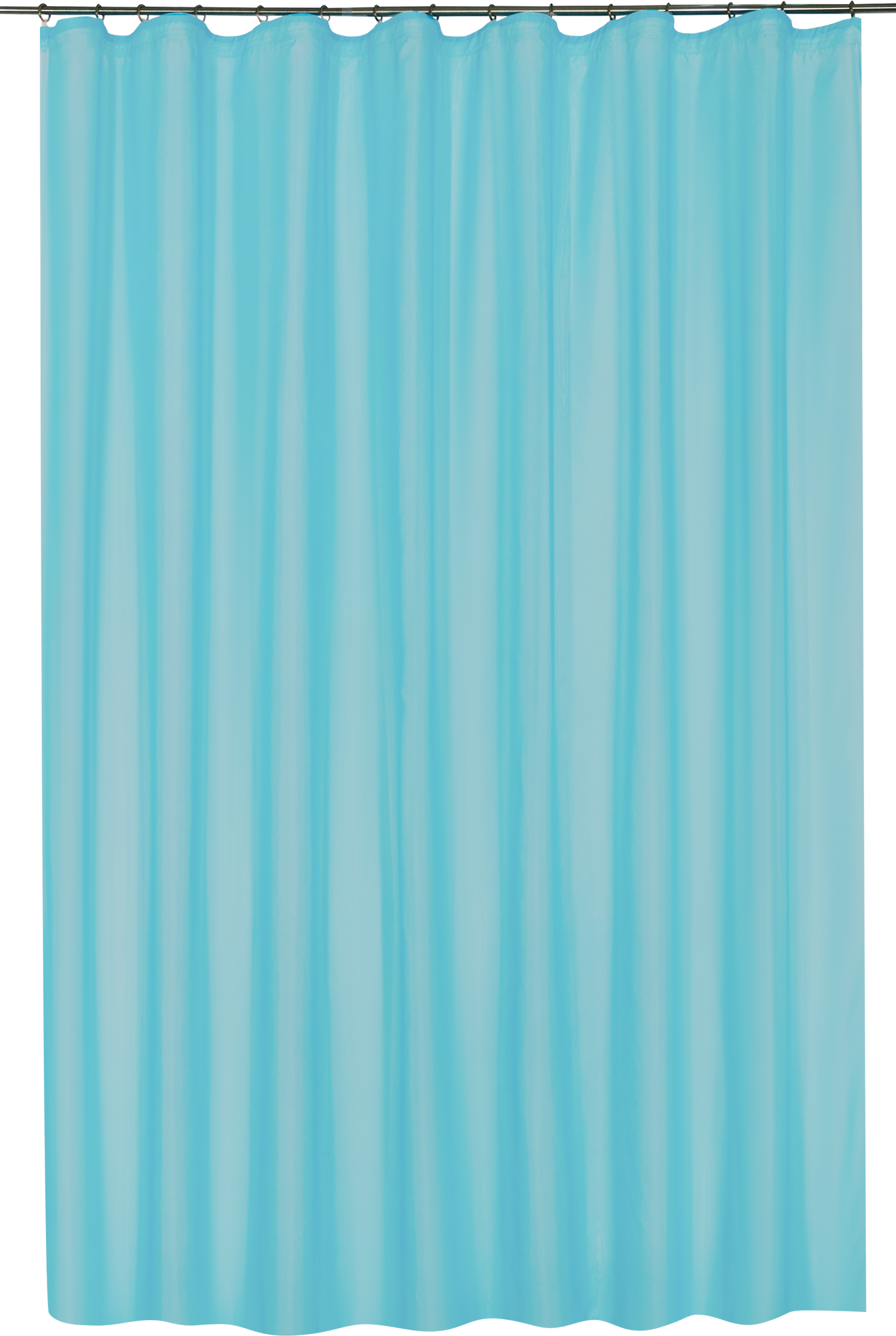 Тюль на ленте с утяжелителем Капри 250x260 см цвет бирюзовый - фотография № 1