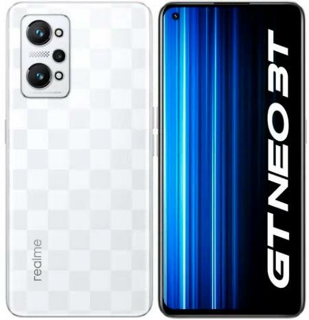 Смартфон Realme GT NEO 3T 256Gb 8Gb белый моноблок 3G 4G 2Sim 6.62" 1080x2400 Android 12 64Mpix 802.11 a/b/g/n/ac/6 NFC GPS GSM900/1800 GSM1900 A