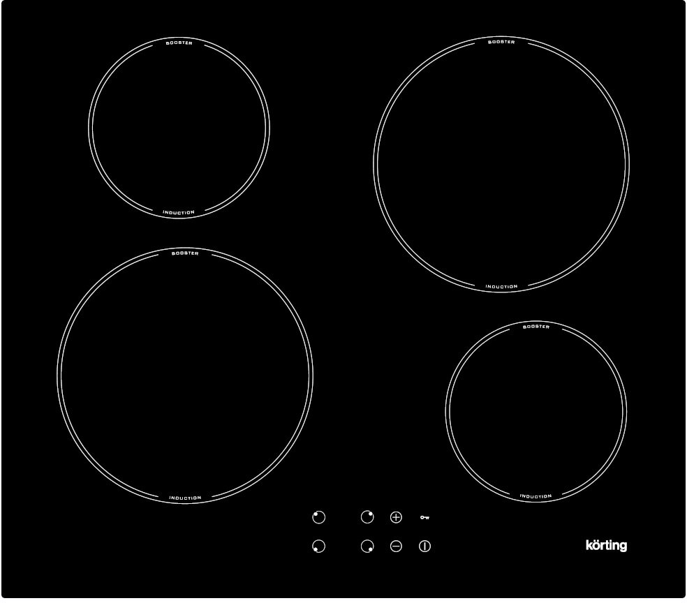 Индукционная варочная поверхность Korting HI 64042 B