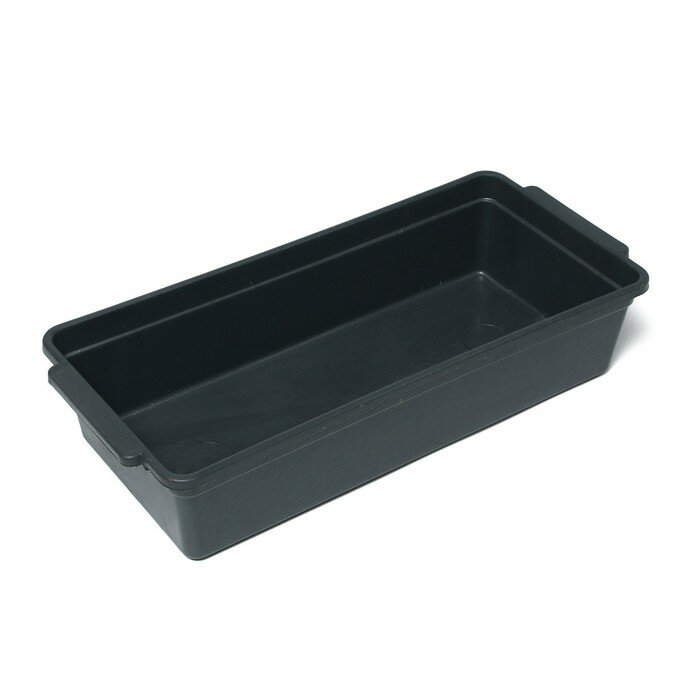 Ящик для рассады, 45 × 20 × 10 см, с ручками, 5 л, чёрный, «Урожай-6» - фотография № 1
