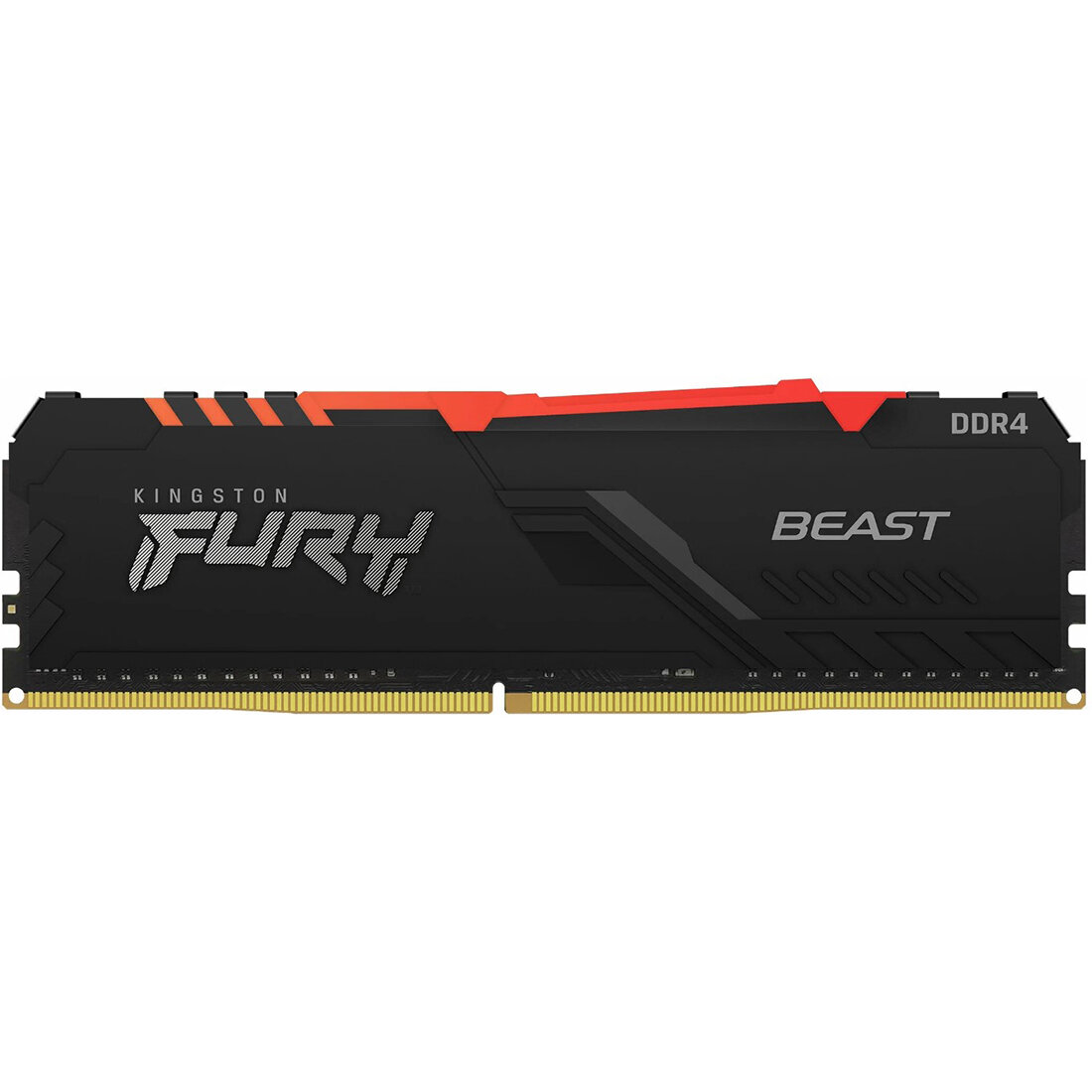 Оперативная память Kingston FURY Beast RGB Black DDR4 16Gb KF437C19BB1A/16