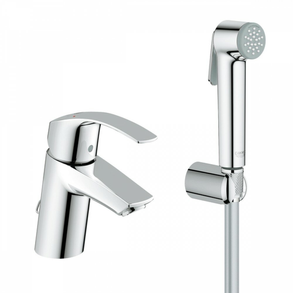 Grohe Смеситель Grohe Eurosmart New 23124002 для раковины с гигиеническим душем