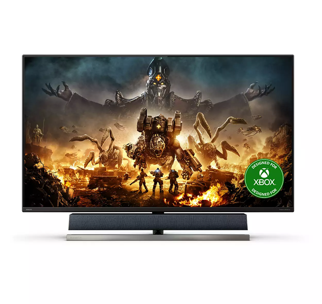 Philips Монитор 55" Philips 559M1RYV 3840x2160 120Гц VA Ambiglow 16:9 4ms 3*HDMI DP USB-C USB-B 4*USB 3.2 Mega Infinity DCR 4000:1 178/178 750(1200)cd Tilt Speakers 2*20W+subwoofer Black