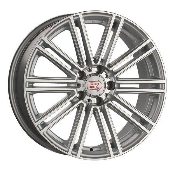 1000 MIGLIA MM1005 18X8J 5X112 ET35 DIA66.6 Matt Silver Polished