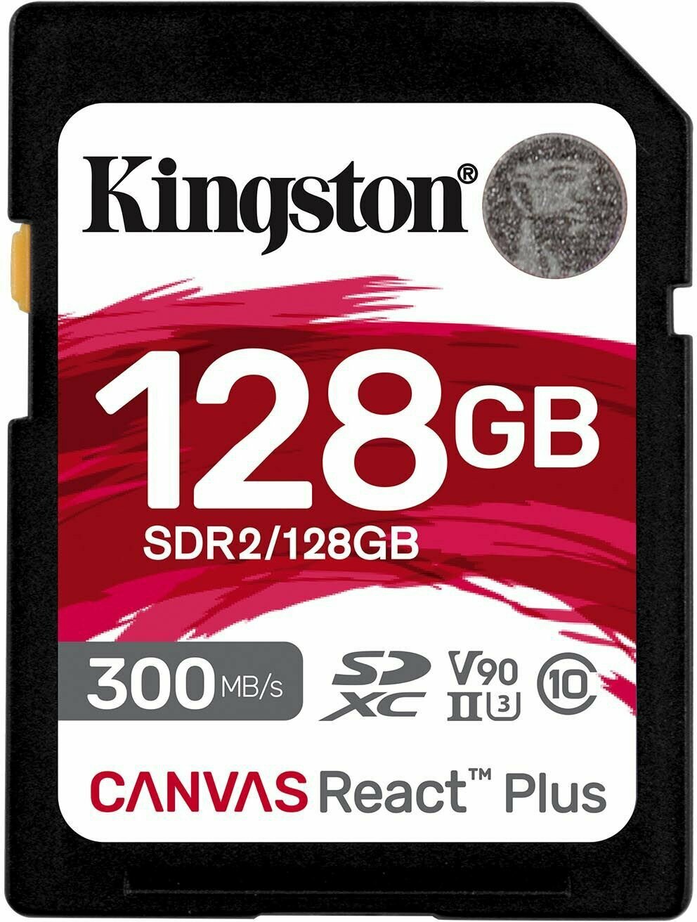 Карта памяти 128Gb SD Kingston Canvas React Plus (SDR2/128GB)