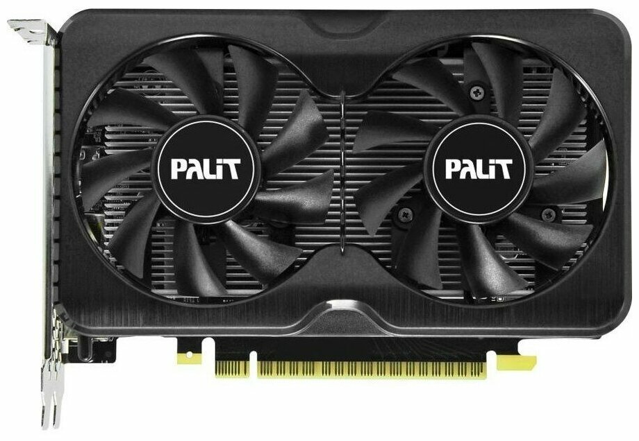 Palit Видеокарта Palit GeForce GTX 1630 Dual NE6163001BG6-1175D (GeForce GTX 1630, 4ГБ GDDR6, HDMI, 2xDP) (PCI-E) (ret)