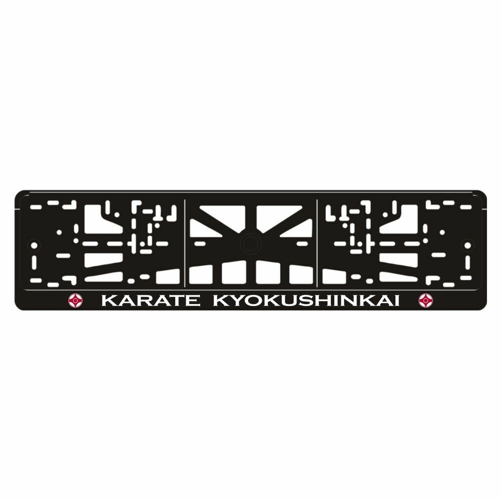Рамка для номера авто KARATE KYOKUSHINKAI (лого), Арт рэйсинг