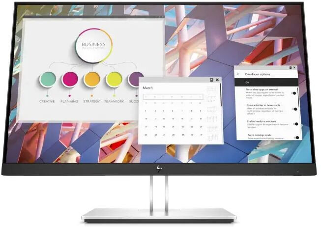 Монитор HP 23.8" E24 G4 черный IPS LED 5ms 16:9 HDMI матовая HAS Piv 250cd 178гр/178гр 1920x1080 VGA DP FHD USB 5.7кг