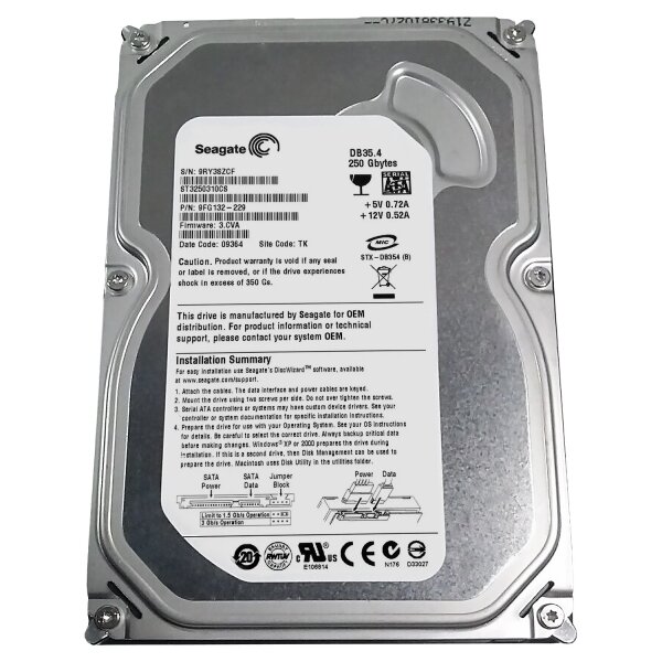 Жесткий диск Seagate 250GB 3.5" SATA