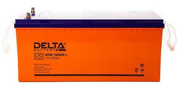 Аккумуляторная батарея DELTA Battery DTM 12200 L 12В 200 А·ч