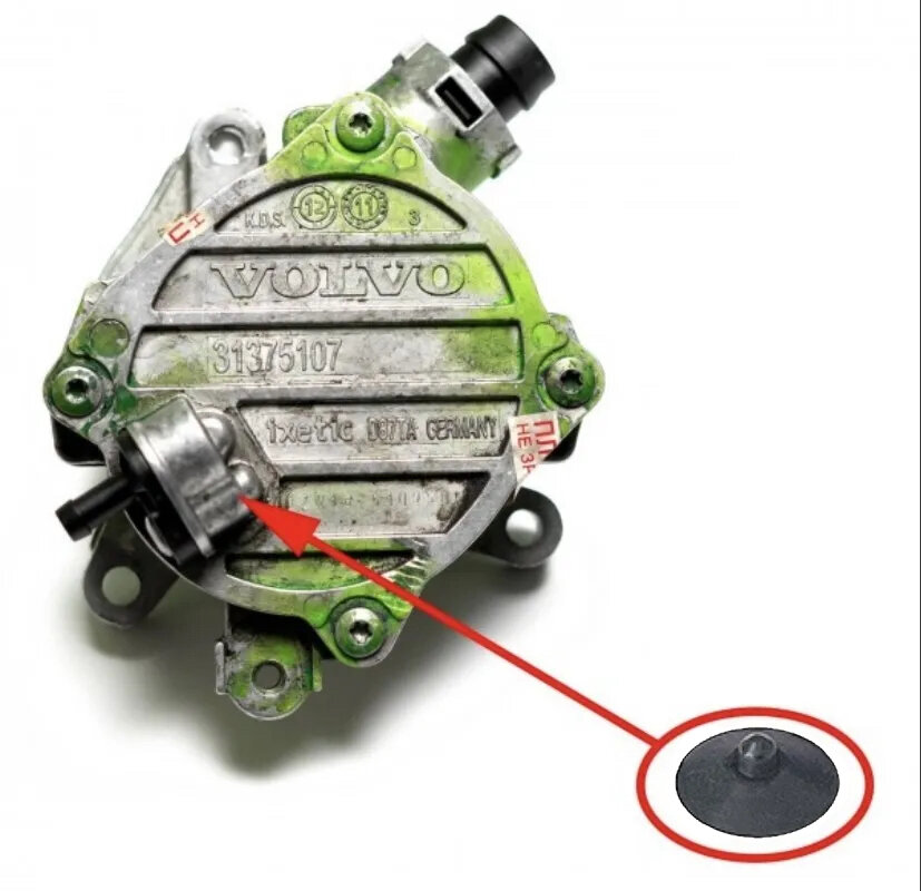 Мембрана ремкомплект клапана вакуумного насоса Volvo 31430964