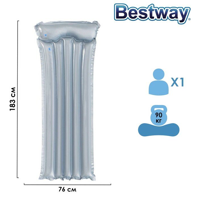 Bestway Матрас для плавания, 183 х 76 см, цвета микс, 44013 Bestway