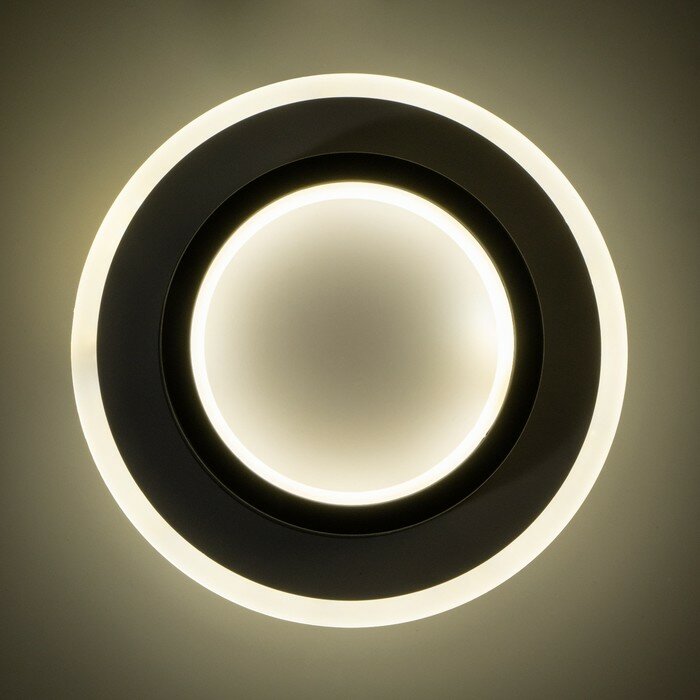 Бра "Кастиллио" LED 42Вт бело-черный d.20см - фотография № 5