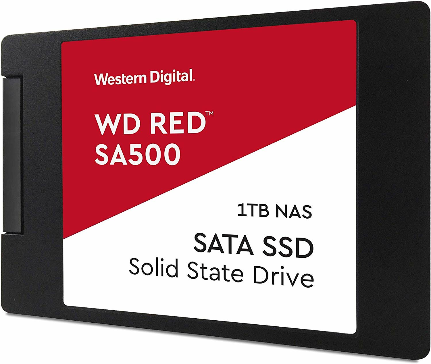 Накопитель SSD Western Digital WDS100T1R0A Red SA500 /SATA III/1 TB /Скорость чтения 560МБайт/с Скорость записи 530МБайт/с