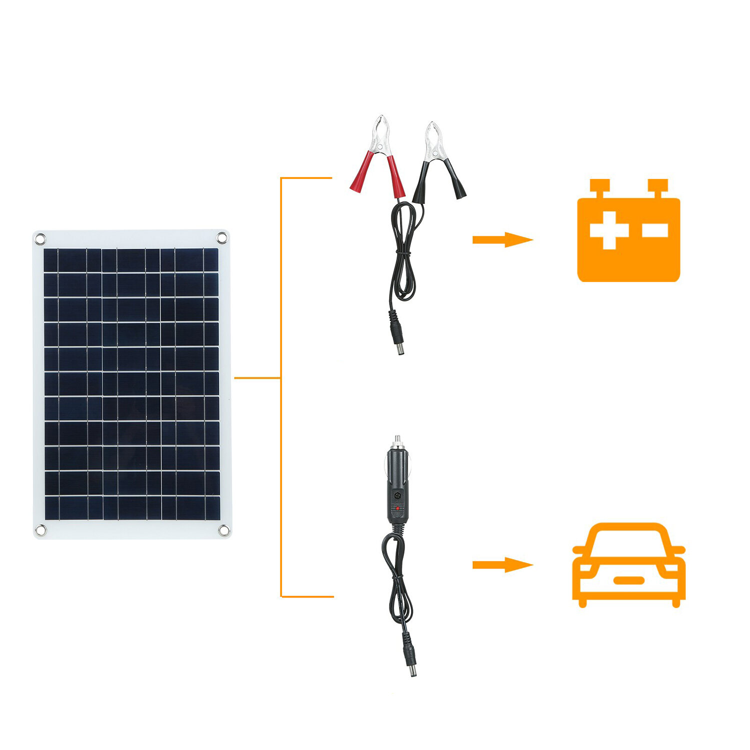 Набор гибких солнечных батарей 60Вт Sol Energy 5В/18В (2шт) - фотография № 9
