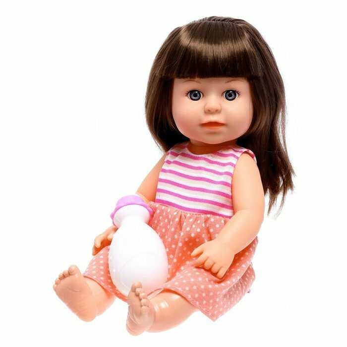 Пупс функциональный «Арина» пьёт, писает, в платье, с аксессуарами, микс (комплект из 2 шт)