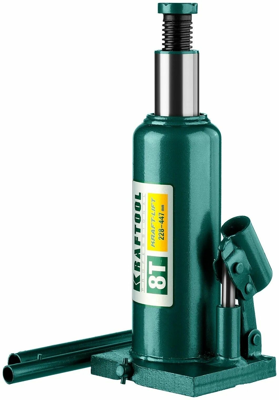 Домкрат бутылочный гидравлический KRAFTOOL KRAFT-LIFT, 8т, 230-457 мм (43462-8)