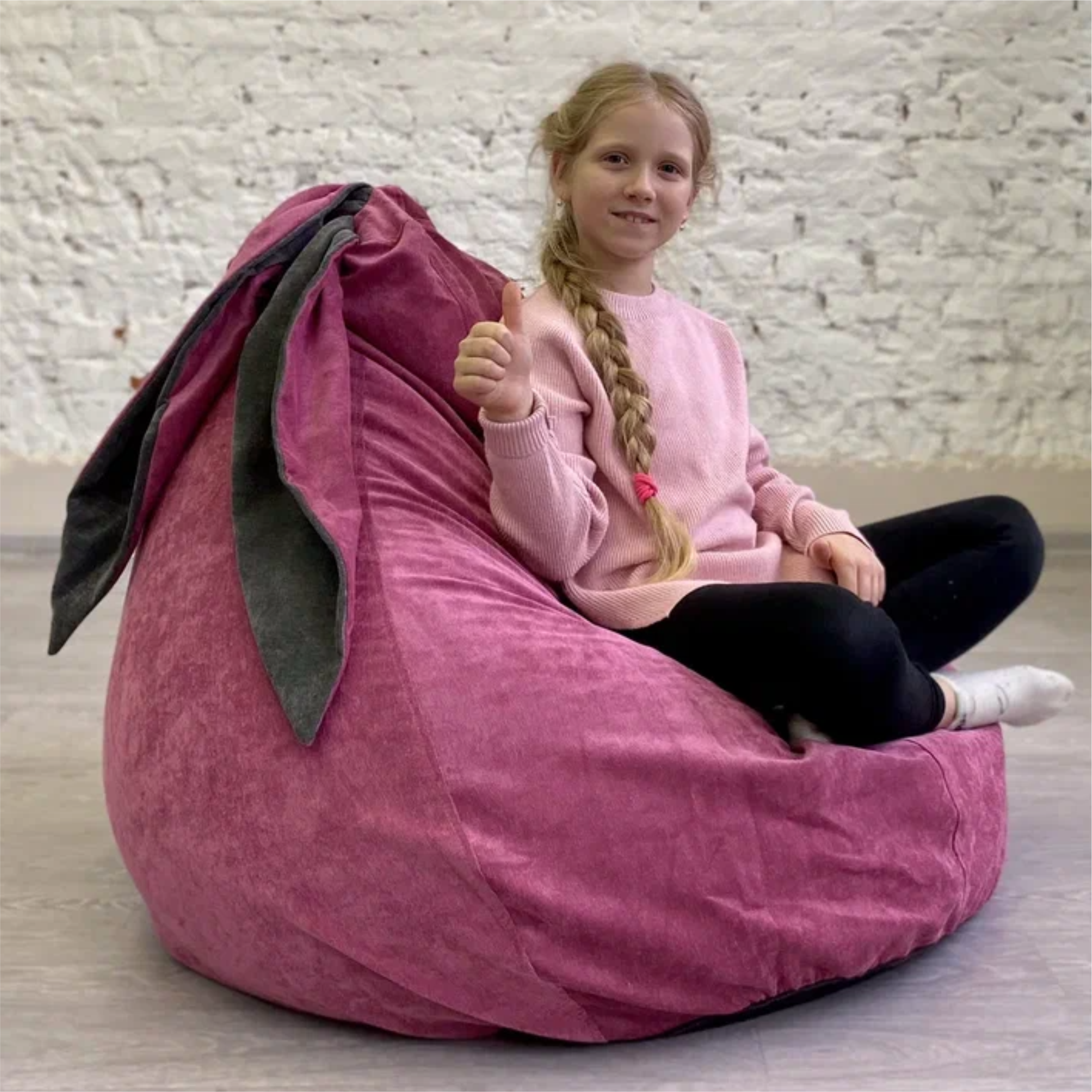 Кресло-мешок "Ушастик" для детей и взрослых, размер XXL - фотография № 9