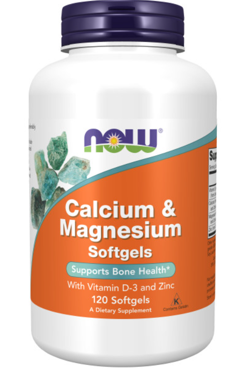 NOW Calcium & Magnesium + D, 120 .