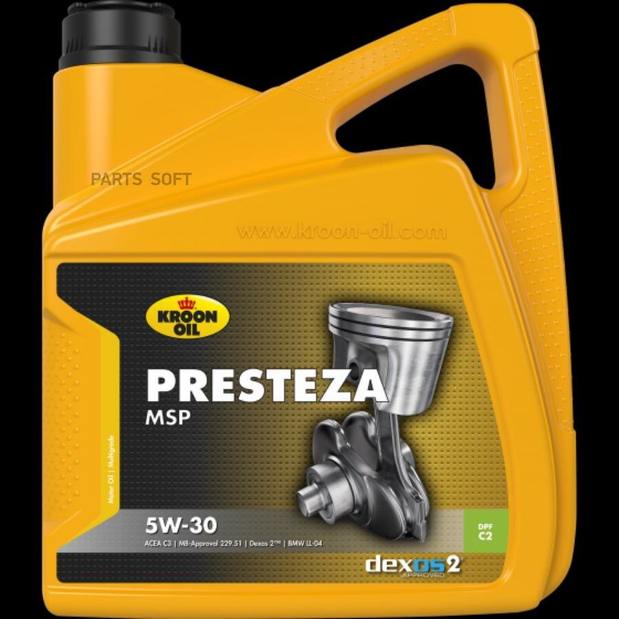 Масло моторное Presteza MSP 5W30 4L KROON-OIL / арт. 35137 - (1 шт)