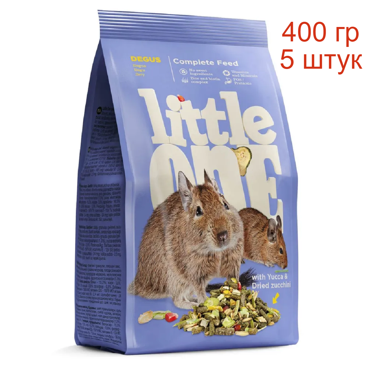Little One Корм для дегу 400г (5 шт)