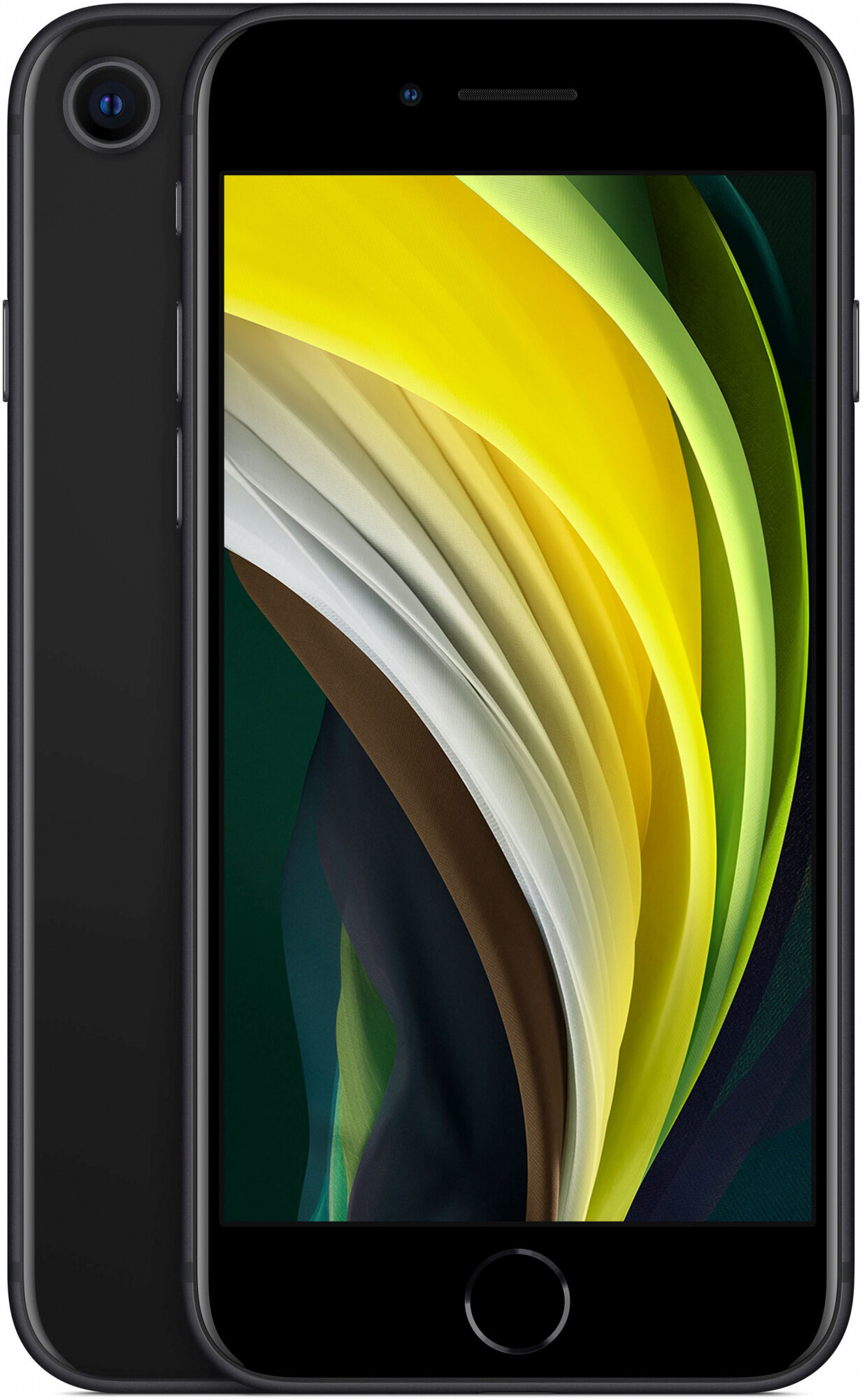 Смартфон Apple A2296 iPhone SE 2020 128Gb 3Gb черный моноблок 3G 4G 2Sim 4.7" 750x1334 iPhone iOS 13 12Mpix 802.11 a/b/g/n/ac/ax NFC GPS GSM900/1800 GSM1900 TouchSc Ptotect