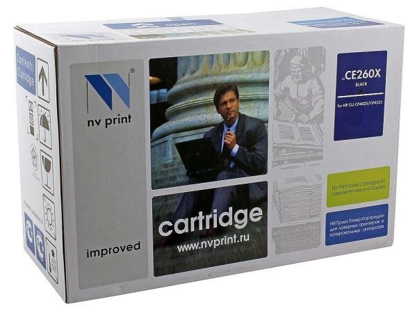 Картридж NV-Print CE260X черный для HP Color LJ CP4520 4525