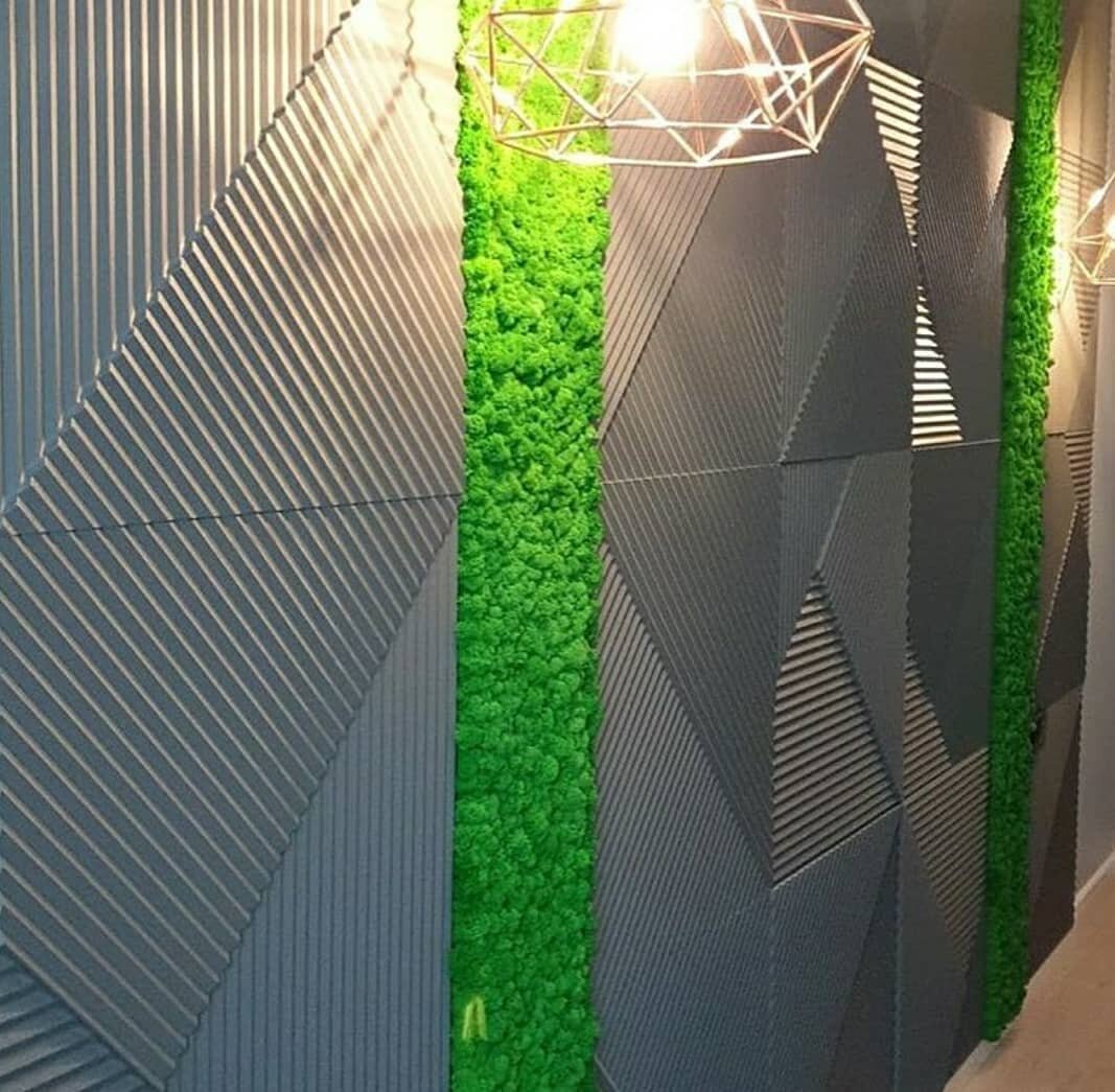 Стеновые 3D панели из наногипса под покраску 50х50см - фотография № 2
