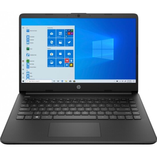 Ноутбук HP14 14s-fq0023ur 14" HD, AMD Athlon 3050U, 4Gb, 256Gb SSD, no ODD, Win10, черный