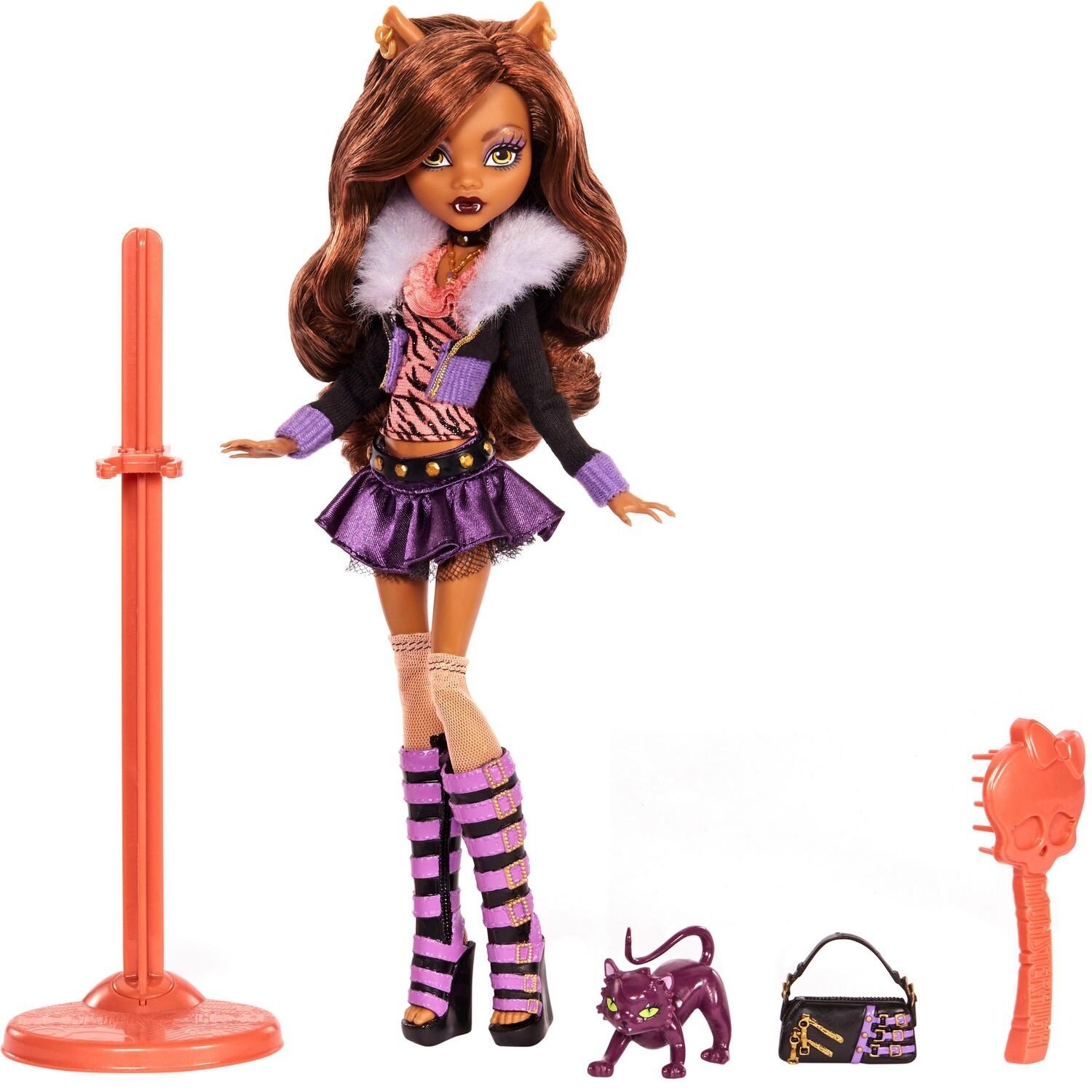 Кукла Монстр Хай Клодин Вульф - Базовая (репродукция 2022) (Monster High Creeproduction 2022 Clawdeen Wolf Doll)