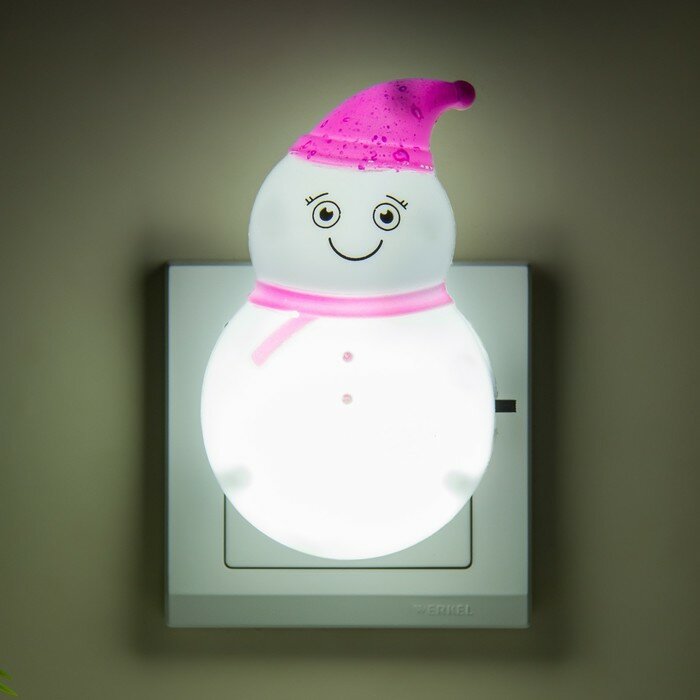 Ночник "Снеговик" LED 3х7х10см - фотография № 4